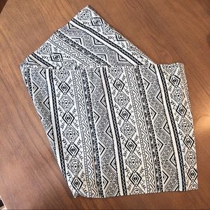 Satin feeling tribal neutral print infinity scarf